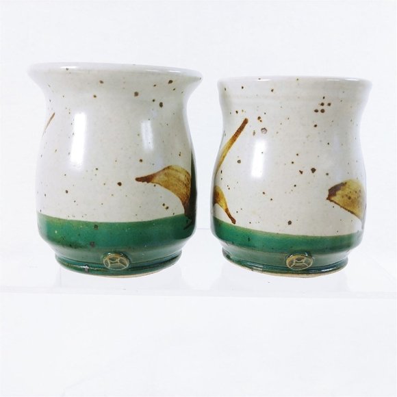 Sugar Creamer Set Studio Pottery Vintage Stoneware Artisan Hallmarked - Picture 8 of 9